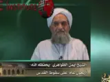 Imagen de video de junio de 2007 que muestra a Ayman al Zawahiri dando su apoyo al movimiento islamista palestino Hamas.