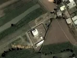 Vista desde un satélite del complejo de Bin Laden en Pakistán.