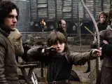 Tres de los hermanos Stark, entre ellos Jon Nieve, uno de los personajes principales de los libros.