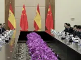 Reunión de hace unos meses entre el presidente del Gobierno, José Luis Rodríguez Zapatero, y el presidente de la República Popular China, Hu Jintao.