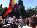 Imagen del comienzo de la manifestación de este domingo 15 de mayo en Madrid, organizada por la plataforma 'Democracia Real Ya'.