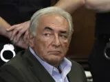 Dominique Strauss-Kahn, durante la audiencia en la que le fue concedida la libertad bajo fianza de un millón de dólares.