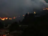 Imagen del incendio en La Riba, Tarragona.
