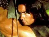 Arnold Schwarzenegger, caracterizado como 'Conan el Bárbaro'.
