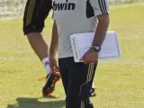 José Mourinho, en el entrenamiento del Real Madrid.