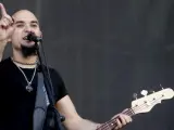 Sôber, durante un directo en Rock in Rio de Madrid.