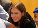 Amanda Knox, acusada por el asesinato de la británica Meredith Kercher.