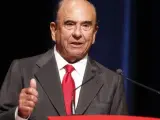 El que fuera presidente del grupo Santander, Emilio Botín, durante su intervención en la IV Conferencia Internacional de Banca.
