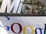 Logotipos de Google y Microsoft