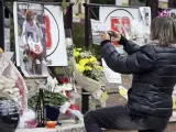 Homenaje a Simoncelli en su tierra natal.