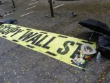 El movimiento Ocupa Wall Street aún permanece en la plaza Zuccotti de Nueva York.