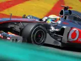 Lewis Hamilton, en Interlagos.
