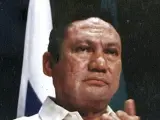 El exdictador de Panamá, Manuel Antonio Noriega, en un acto en 1998.