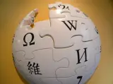 Recreación física del logotipo de la Wikipedia.