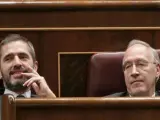 El diputado del PP Carlos Aragonés en su escaño.
