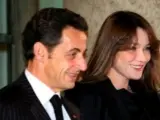 Nicolas Sarkozy y Carla Bruni.