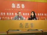 Lluís Torró Y Esther López Barceló Comparecen En Rueda De Prensa.
