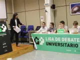Uno De Los Equipos Participantes En Una Edición De La Liga De Debate De La UPNA.