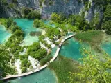 El Parque Nacional de Plitvice lo componen 16 lagos.