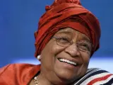 La presidenta de LIberia, Ellen Johnson-Sirleaf.