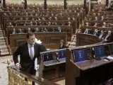 El líder del PP, Mariano Rajoy, en el Congreso