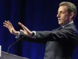 El presidente francés y candidato a los próximos comicios presidenciales franceses, Nicolas Sarkozy.