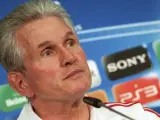 Jupp Heynckes, entrenador del Bayern, en rueda de prensa.