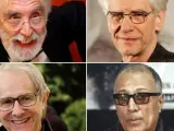 Michael Haneke, David Cronenberg, Ken Loach y Abbas Kiarostami (de izda. a dcha. y de arriba abajo).