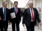 Los ministros de Justicia, Alberto Ruiz-Gallardón; Industria, José Manuel Soria, y Asuntos Exteriores, José Manuel García Margallo.