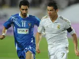 Cristiano Ronaldo en el amistoso del Real Madrid ante la selección de Kuwait.