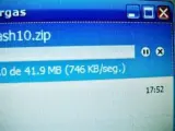 Descarga de un archivo de Internet.