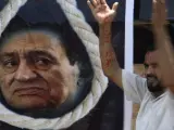 Manifestaciones contra Hosni Mubarak en Egipto.