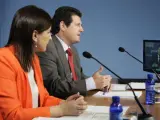 Císcar Y Catalá En La Rueda De Prensa Posterior Al Pleno Del Consell