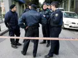 Varios agentes de la Policía griega.