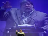 El cofundador de Apple, Steve Wozniak, habla durante su conferencia en el Entel Summit 2012, en Chile.
