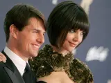 El actor Tom Cruise y su exesposa Katie Holmes a su llegada a la entrega de los Premios Bambi de televisión en Alemania.