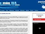 Web 'Nomasiva.org' impulsada por Esperanza Aguirre en 2010.