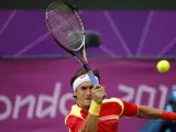 El tenista español, David Ferrer, durante los Juegos Olímpicos de Londres 2012.