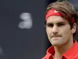 El suizo Roger Federer durante un partido de los Juegos Olímpicos de Londres 2012.