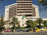 Una imagen del Hotel Dame Rose de Damasco, cerca del cual ocurrió la explosión.