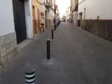 Bolardos en el Distrito Cerro-Amate de Sevilla