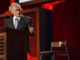 El actor y director Clint Eastwood durante un acto del candidato republicano a la Casa Blanca, Mitt Romney.