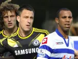 John Terry y Anton Ferdinand, durante el Chelsea - QPR tras su juicio por supuestos insultos racistas.