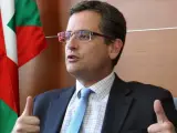 El presidente del PP vasco, Antonio Basagoiti, durante una entrevista con Efe.