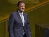 El jefe de Gobierno de España, Mariano Rajoy, en la ONU.