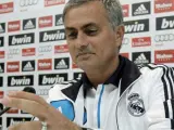 El entrenador del Real Madrid, Jose Mourinho, en rueda de prensa.