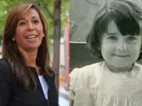La presidenta del PPC, Alícia Sánchez-Camacho, en la actualidad y en una fotografía de la infancia.