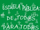 Cartel Plataforma por la Escuela Pública