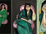 Tres retratos de Laurette realizados entre 1916 y 1917