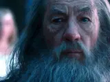 El actor caracterizado como Gandalf.